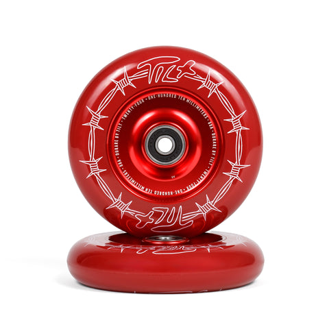 Durare Wheels - Barbed Crimson 24 × 110 - TILT Scooters